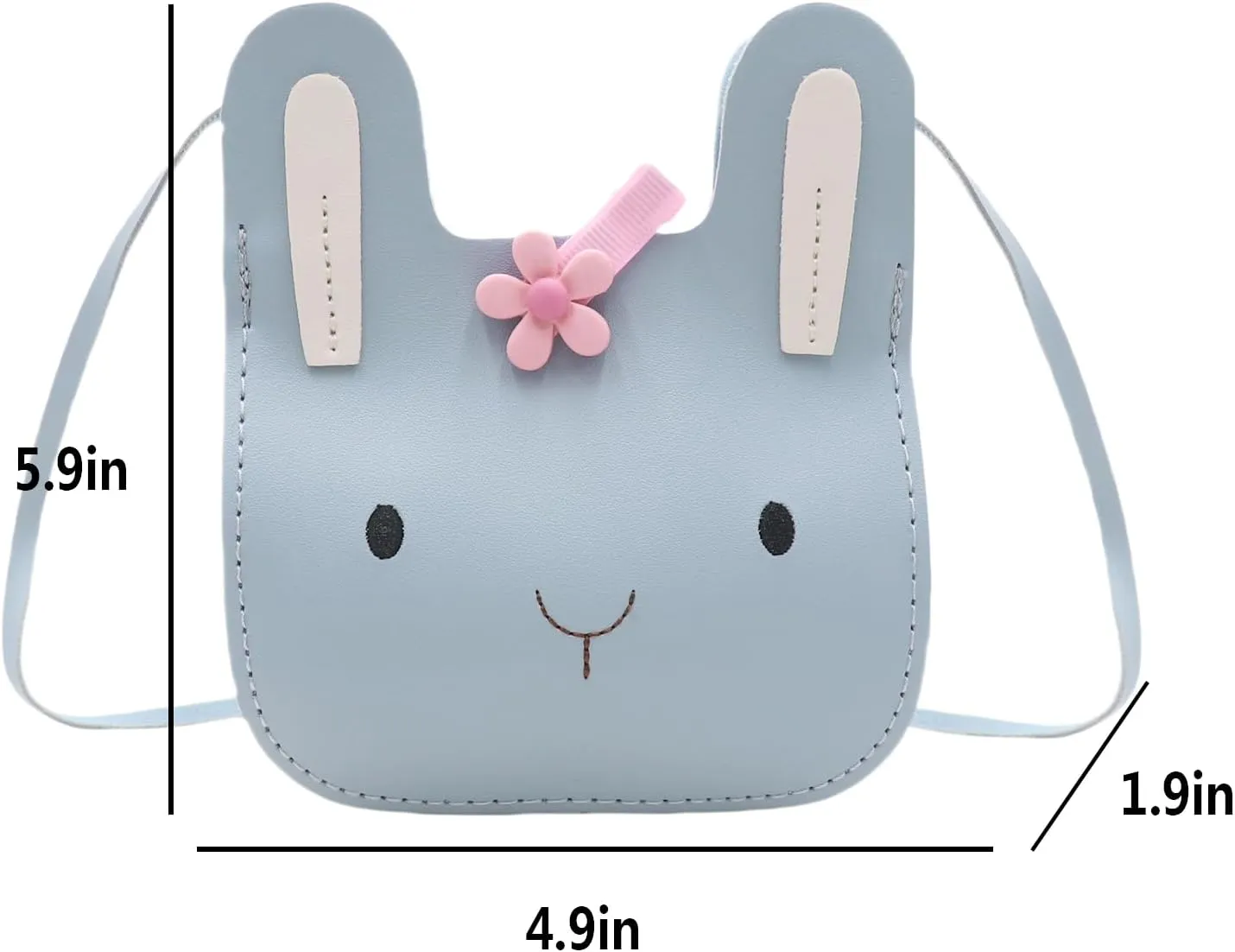 JUMISEE Kids Cute Bunny Crossbody Bag Purses for Girls Toddlers Small Shoulder Bag Wallet Easter Gift