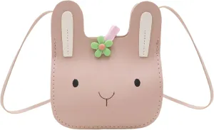 JUMISEE Kids Cute Bunny Crossbody Bag Purses for Girls Toddlers Small Shoulder Bag Wallet Easter Gift