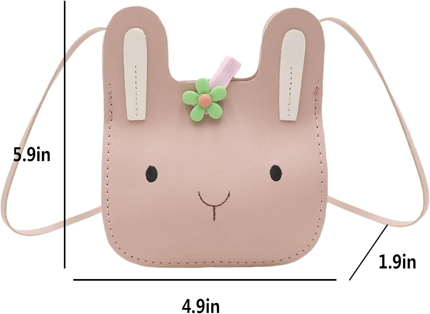 JUMISEE Kids Cute Bunny Crossbody Bag Purses for Girls Toddlers Small Shoulder Bag Wallet Easter Gift