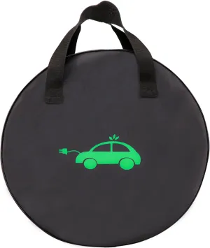 Jumper Cable Bag EV Cable Bags, Waterproof Electric Vehicle Charging Cable Organizer Bag, Portable Storage Bags for Extension Cords Garden Hoses, Heavy Duty Electric Car Charger Case Tool Bag