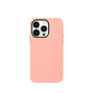 K-doo iPhone 15 Pro Leather Case Back Cover- Pink