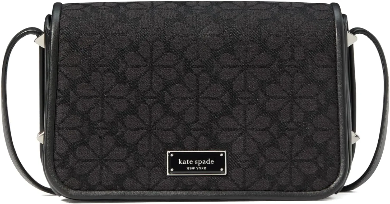 kate spade new york Women's Spade Flower Jacquard Flap Crossbody