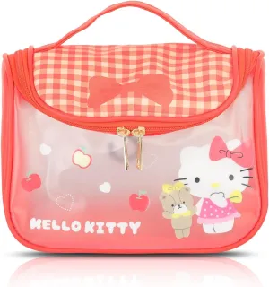 Kawaii Kitty Square Makeup Bag With Zipper, Cat Cosmetic Pouch Storage Case for Women, Toiletry Bag (TMING KDM)
