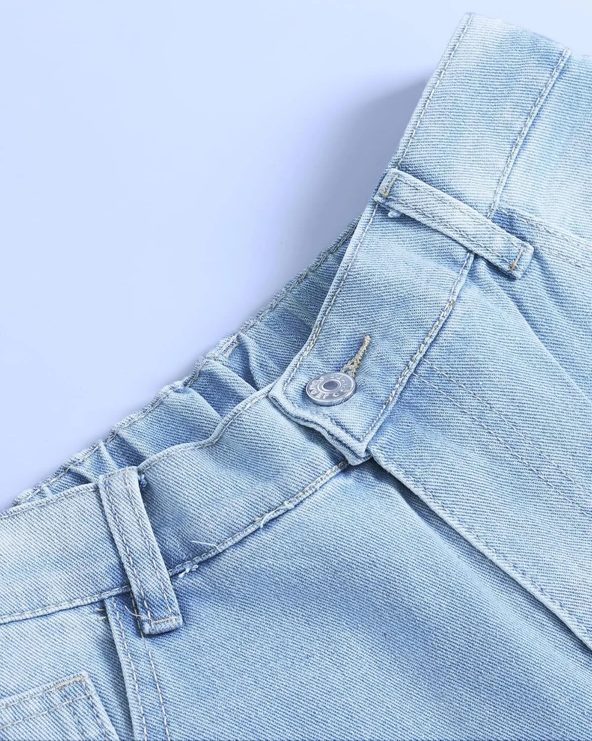 Kedera Women's Baggy Wide Leg Barrel Jeans Horseshoe Casual Boyfriend Denim Pants Loose Fit Trousers