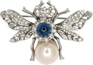 Kenneth Jay Lane Animal & Bug Brooches (Bee with Sapphire)