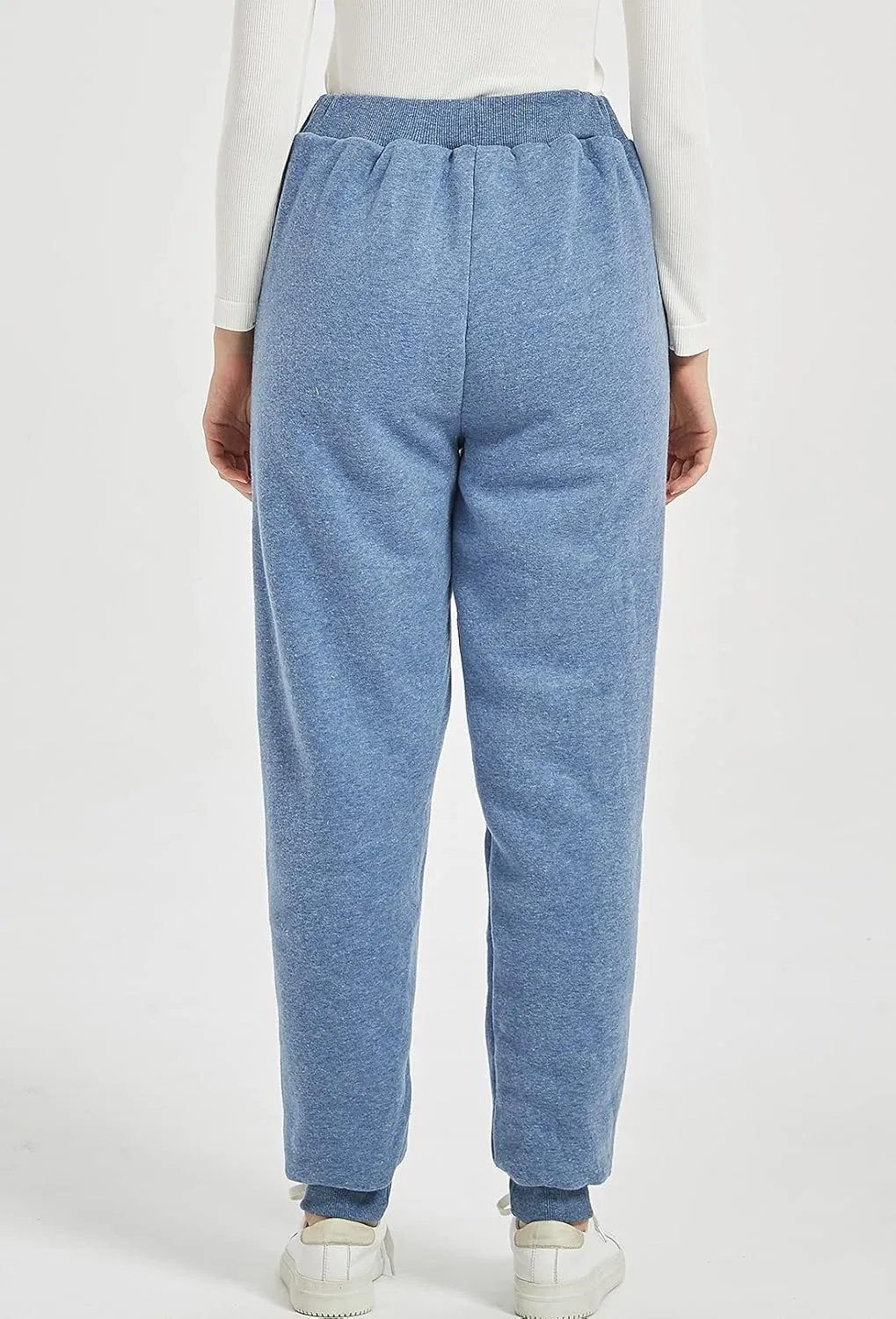 Kissonic Women's Warm Fleece Joggers Pants Athletic Track Sherpa Lined Sweatpants