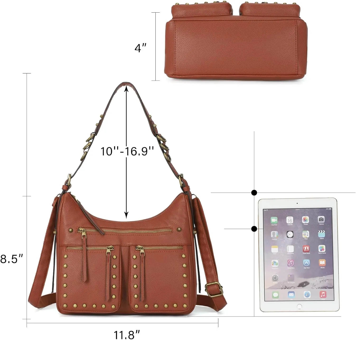 KL928 Large Hobo Shoulder Bag for Women Soft Faux Leather Handbags Fashion Tote Purse Adjustable Strap