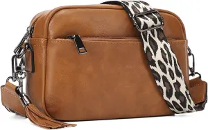 KL928 Small Crossbody Bag for Women, Soft FAUX Leather Cell Phone Purse，Adjustable Strap Shoulder Handbags Wallet Purse