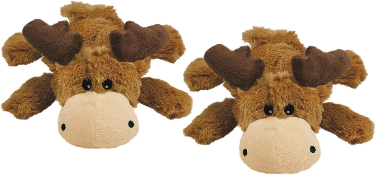 KONG Cozie Plush Toy - Marvin The Moose Medium - Marvin The Moose - Pack of 2