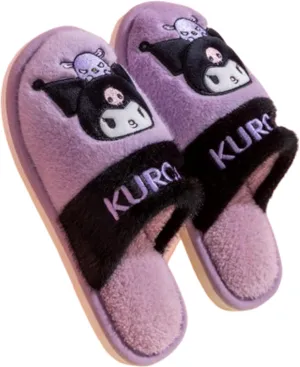 Kuromi Home Slippers for Girls Kids Children