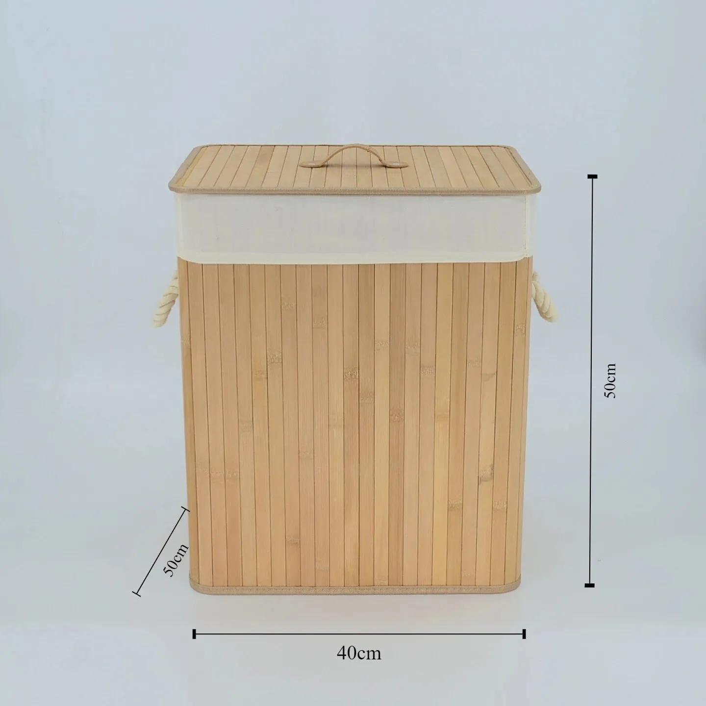 Large Bamboo Woven Laundry Hamper
