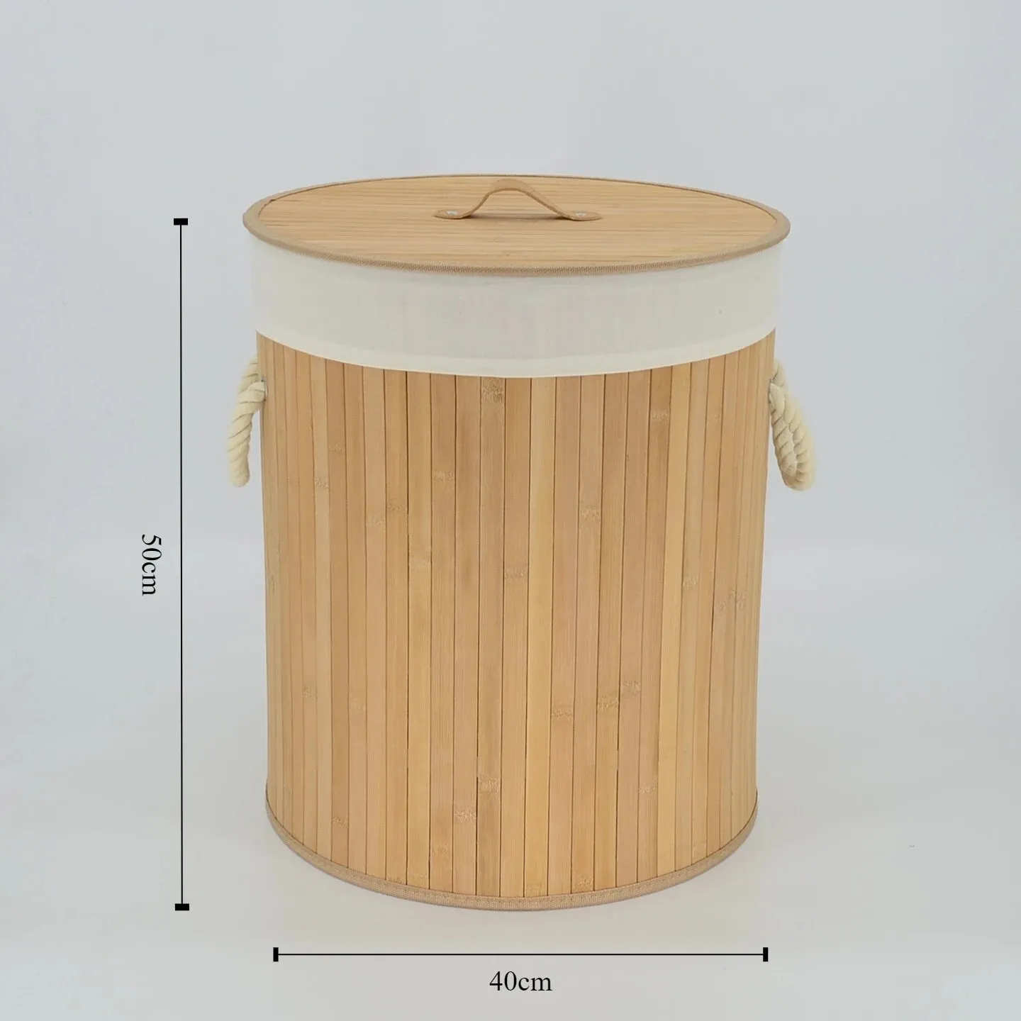 Large Bamboo Woven Laundry Hamper