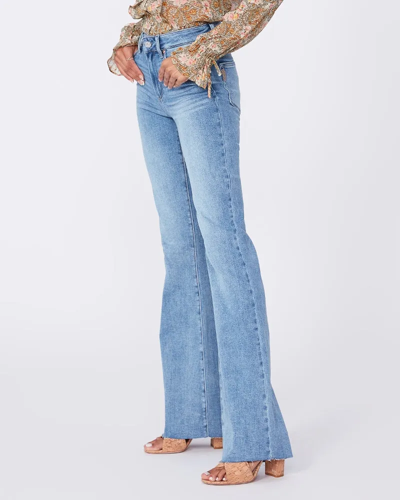 Laurel canyon flare with raw hem in marienne