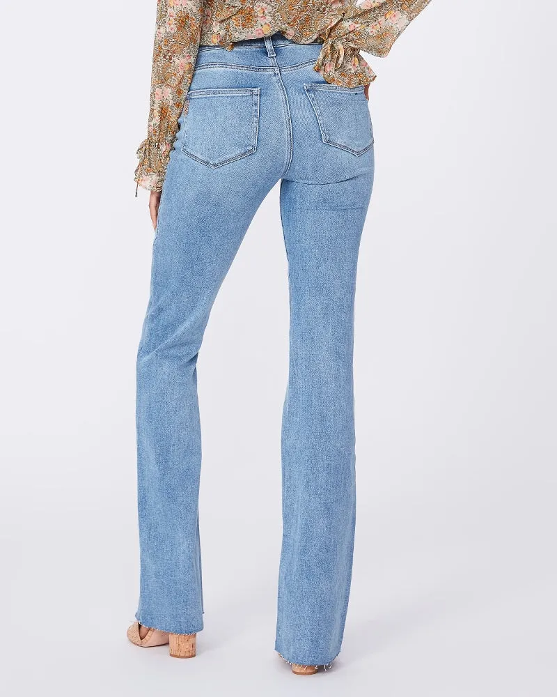 Laurel canyon flare with raw hem in marienne