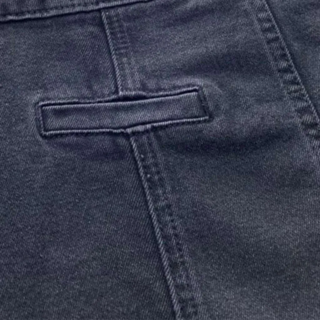 Layered women denim skort