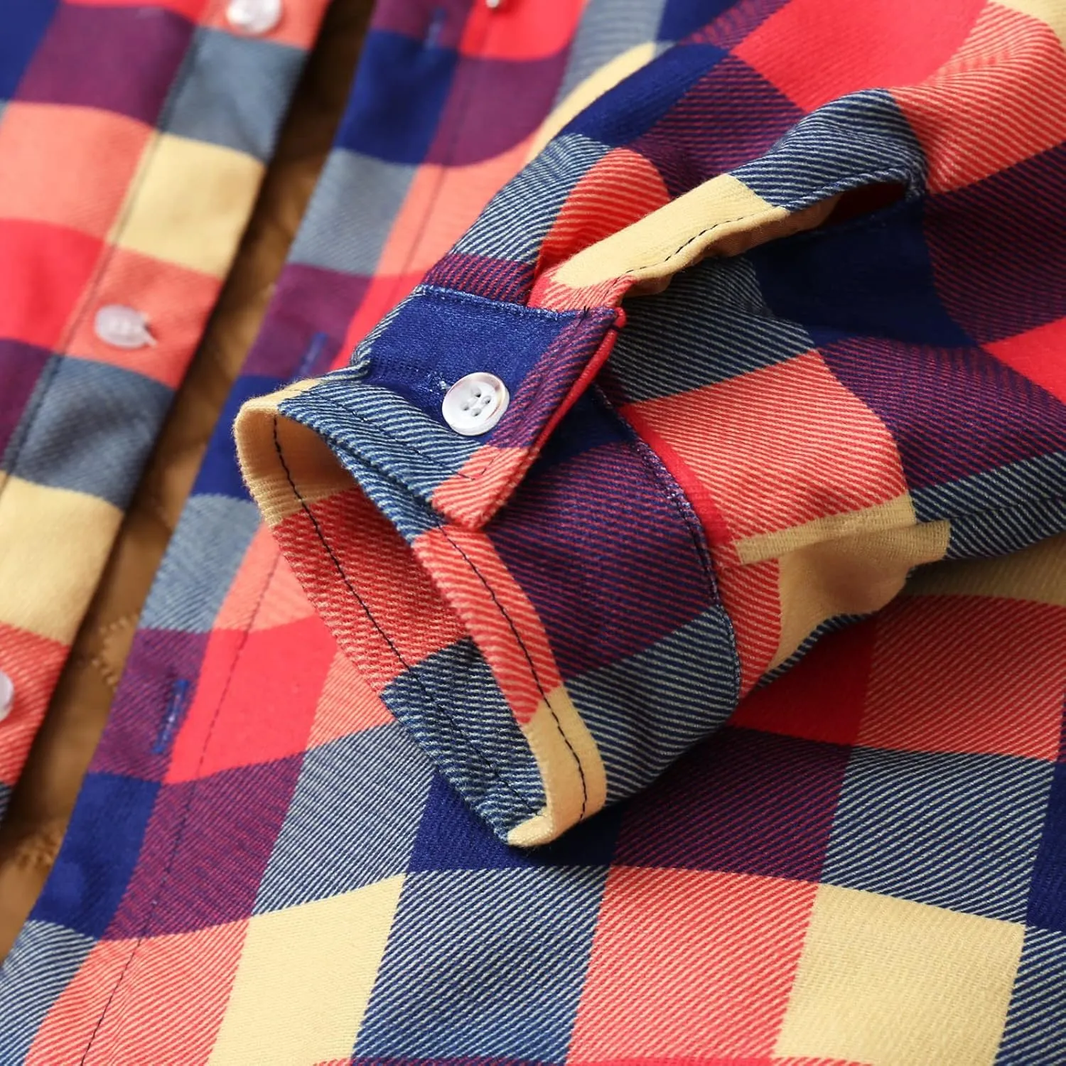 LCMTWX Men's Plaid Hooded Shirts Plaid Print Hooded Zipper Pocket Long Sleeve Shirt Patchwork Jacket Lightweight Shirt