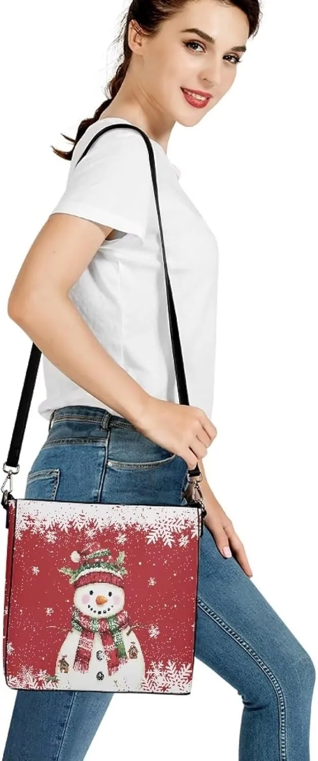 Leather Bucket Purse Fashion Bucket Bag for Women Shoulder Bag with Adjustable Strap Tote Handbag