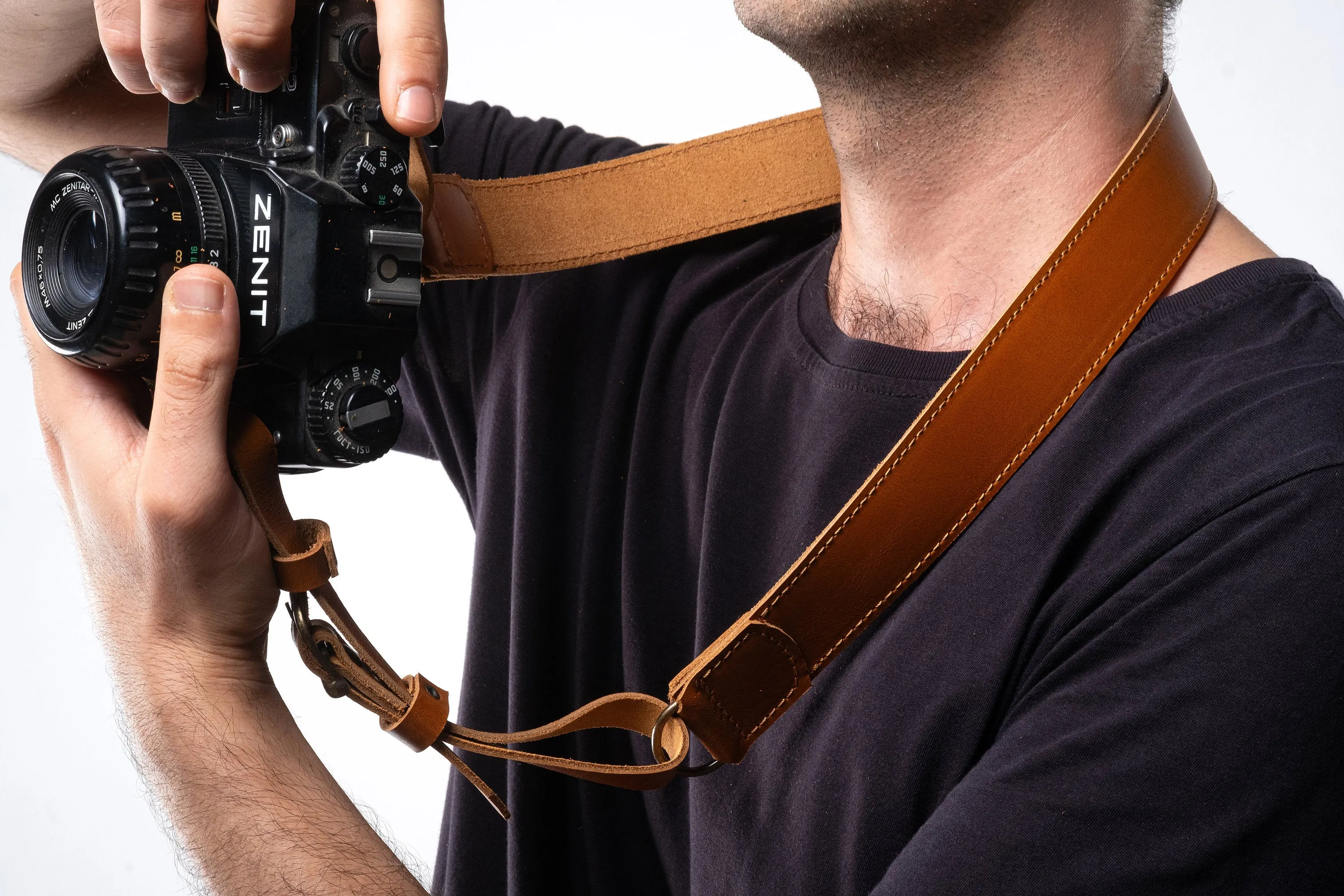 Leather Camera Straps, Handmade DSLR Camera Holder, Custom Distressed Leather Camera Holder, Handmade Cow Hide Camera Strap