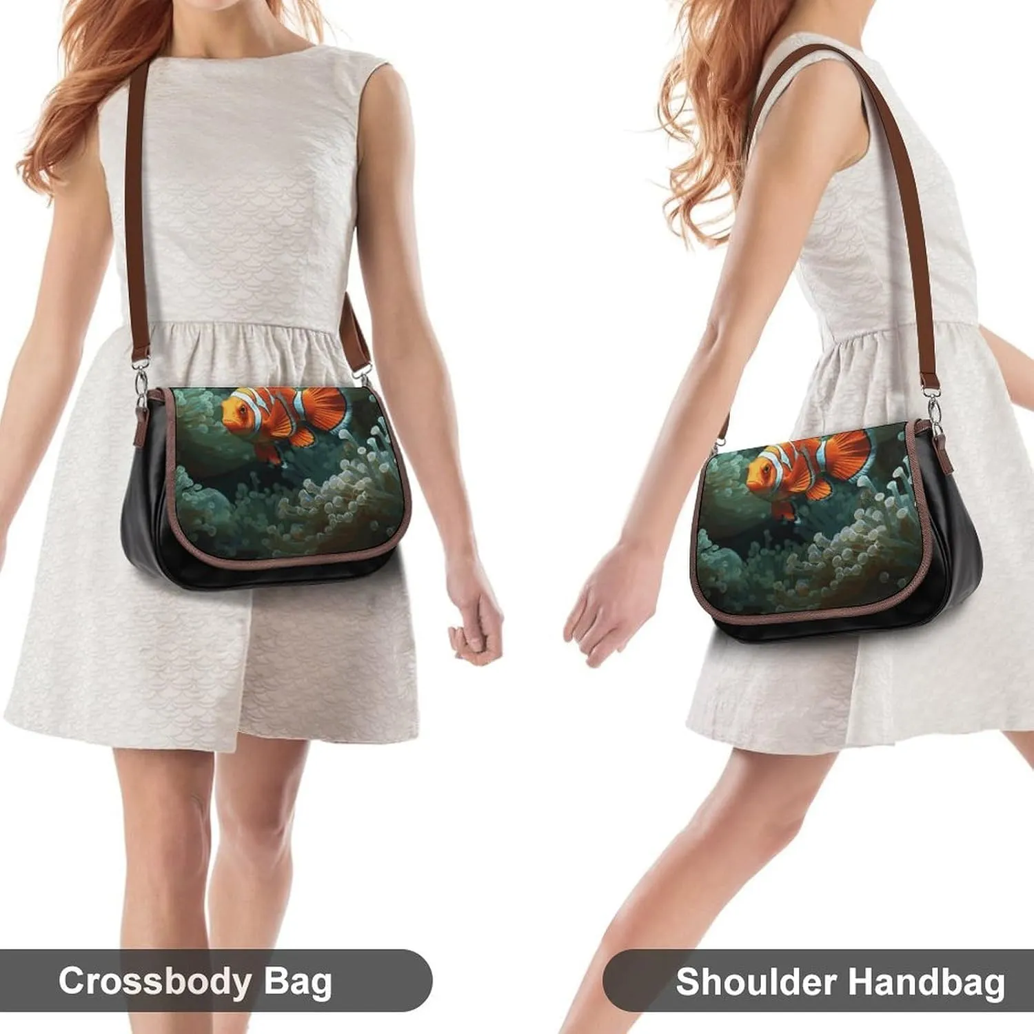 Leather Crossbody Bag for Women Siamese Cat Art Detachable Strap Handbags Travel Purse Shoulder Bags for Daily Use
