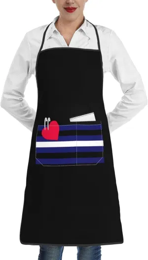 Leather Pride Flag LGBTQ Fashionable Aprons Upgrade Your Cooking Experience