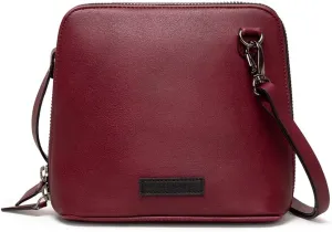 Leather Slim Trapeze Crossbody Purse for Women, Girls | Ladies Wallet | Designer Shoulder Handbag | Zip Closure