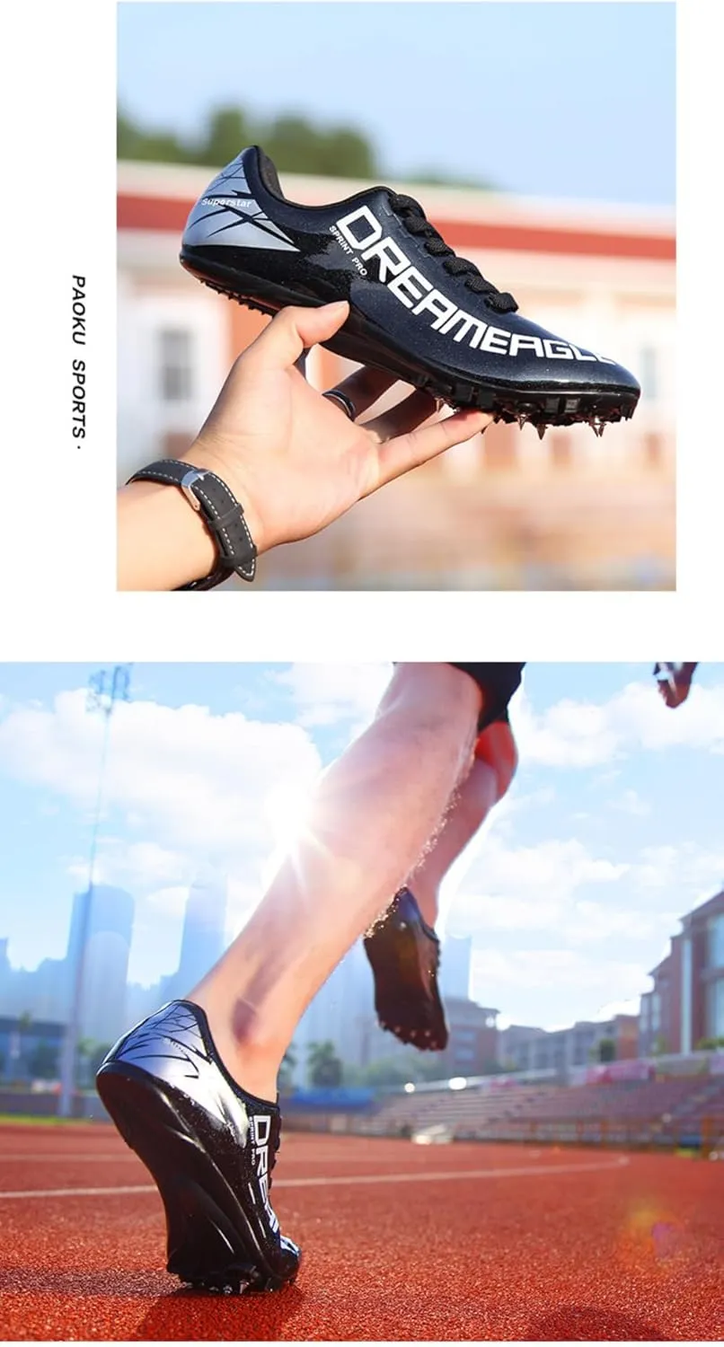 Leather Unisex Track & Field Spikes: Professional Running, Sprint, Jumping Shoes for Men, Women, Kids