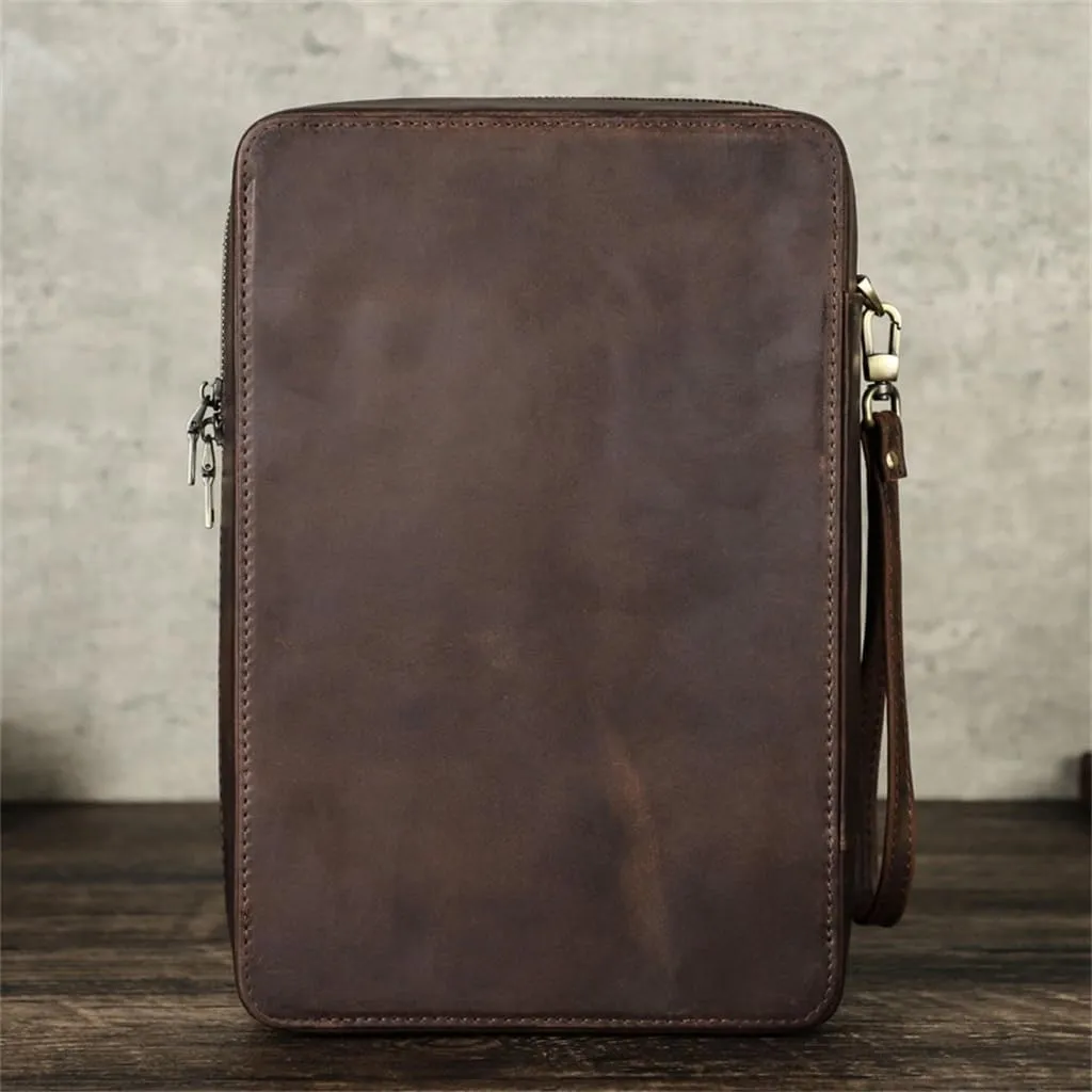 Leather Wristband with Glasses Case, Multifunctional Portable Mechanical Watch, Watch Storage Box
