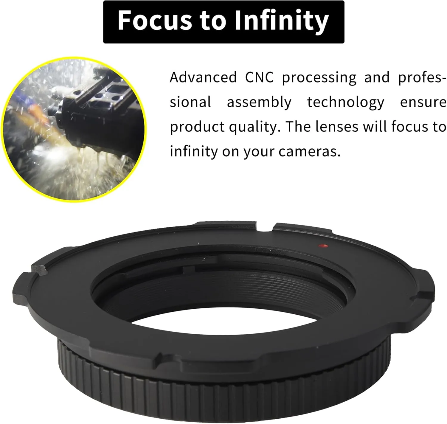 Lens Mount Adapter Ring for Contax Yashica CY Lens to LPL Camcorder Cinema Camera