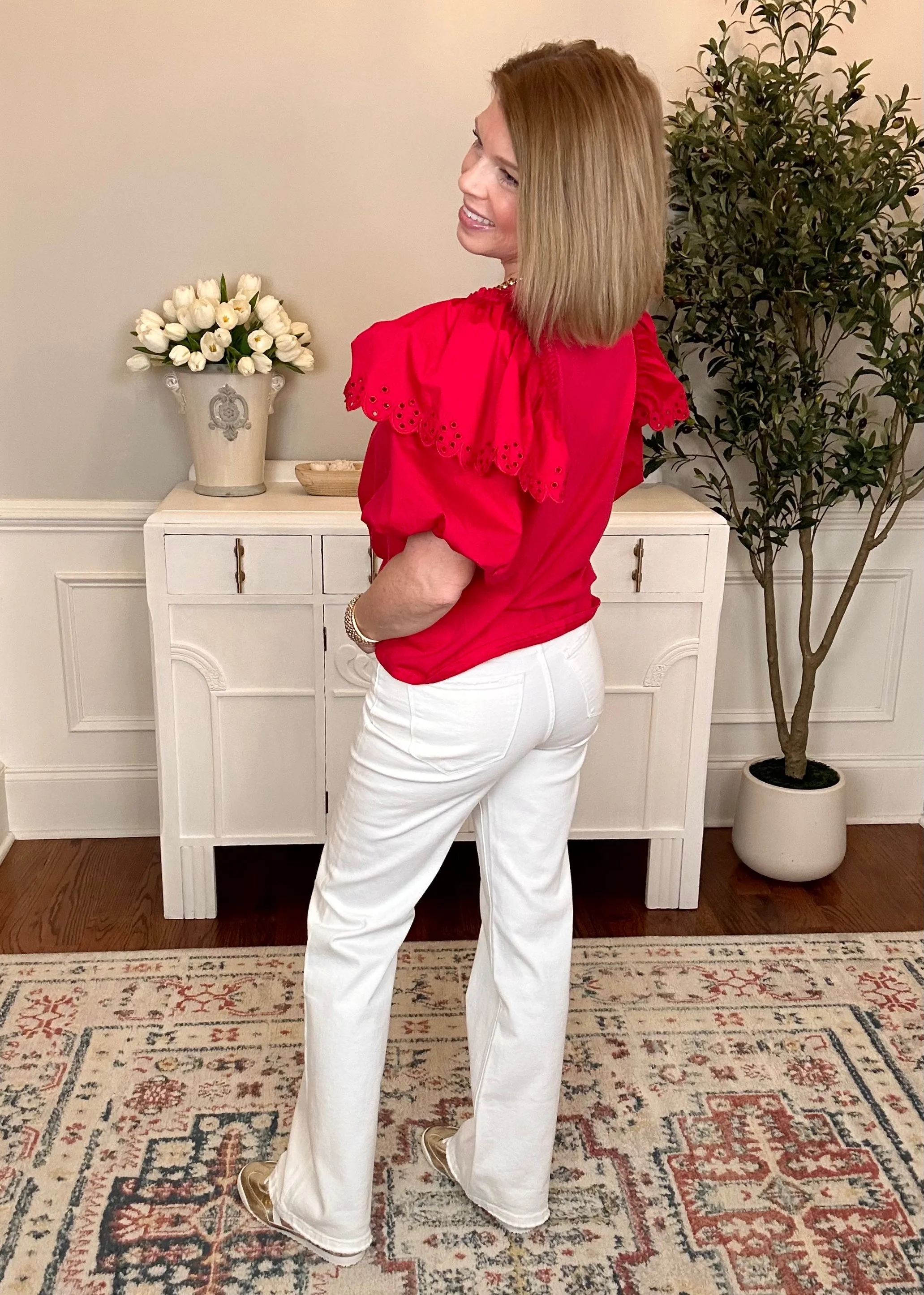 Leslie 90’s Vintage Flare | White