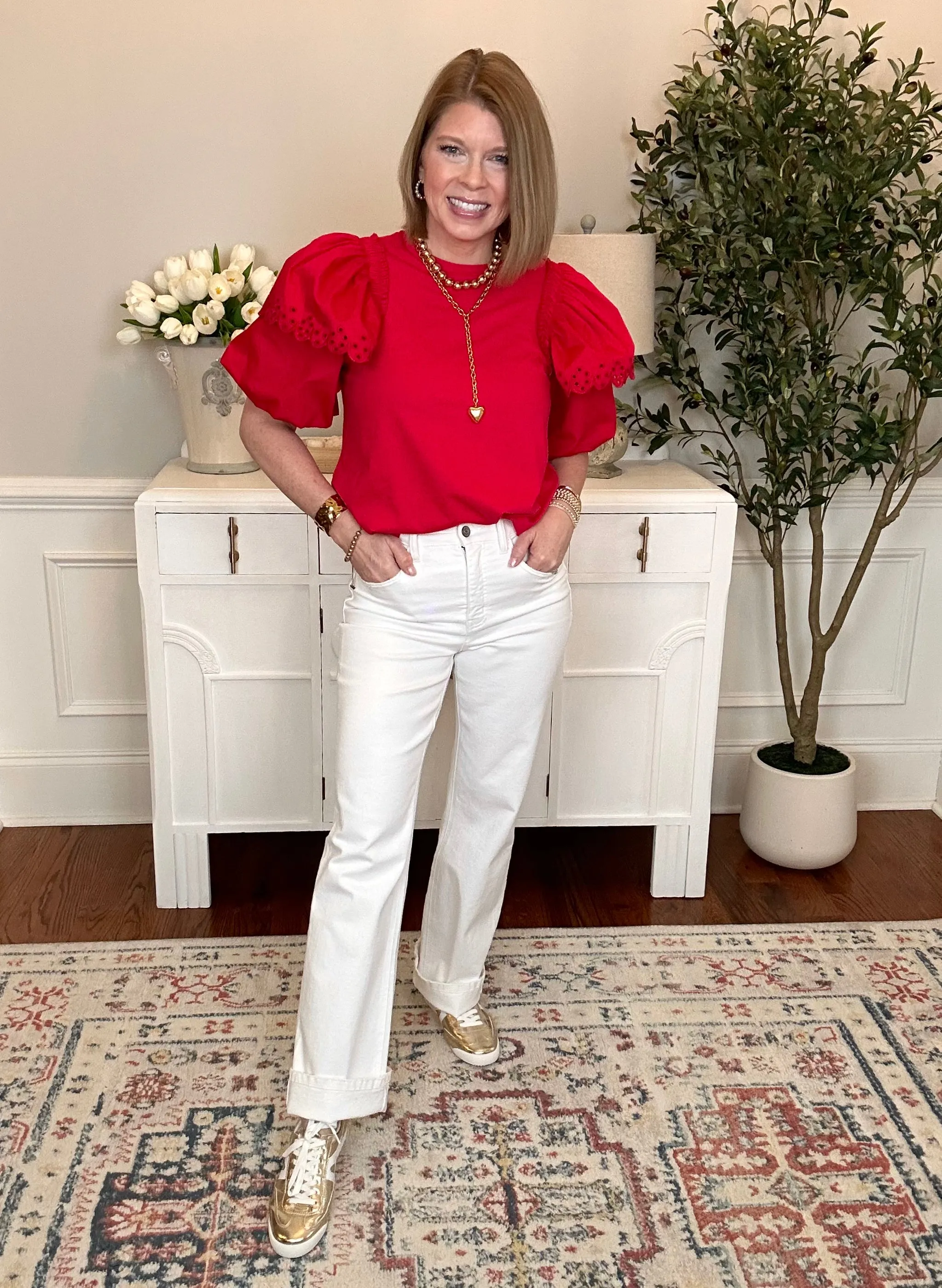 Leslie 90’s Vintage Flare | White