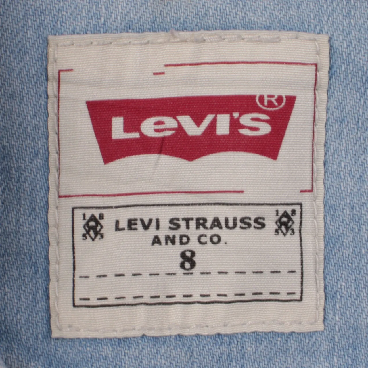 Levi Strauss &Co Vintage 90's XSmall Blue Light Wash Denim Jacket