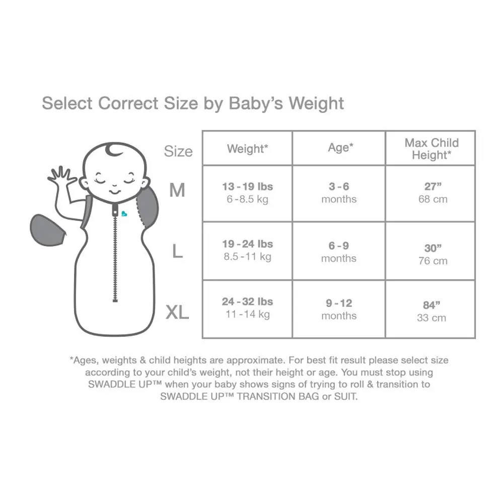 Love to Dream Swaddle UP, Silky-Lux 1.0 TOG, Super Soft, Luxurious 100% Viscose from Bamboo, Allow Baby to Sleep in Their Preferred Arms Up Position, Snug Fit Calms Moro Reflex, Cream, 13-19lbs