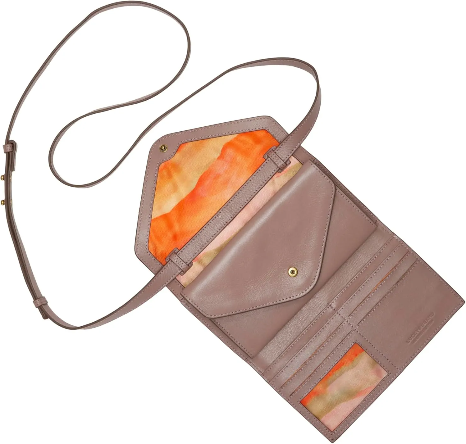 Lucky Brand Love Leather Crossbody Wallet