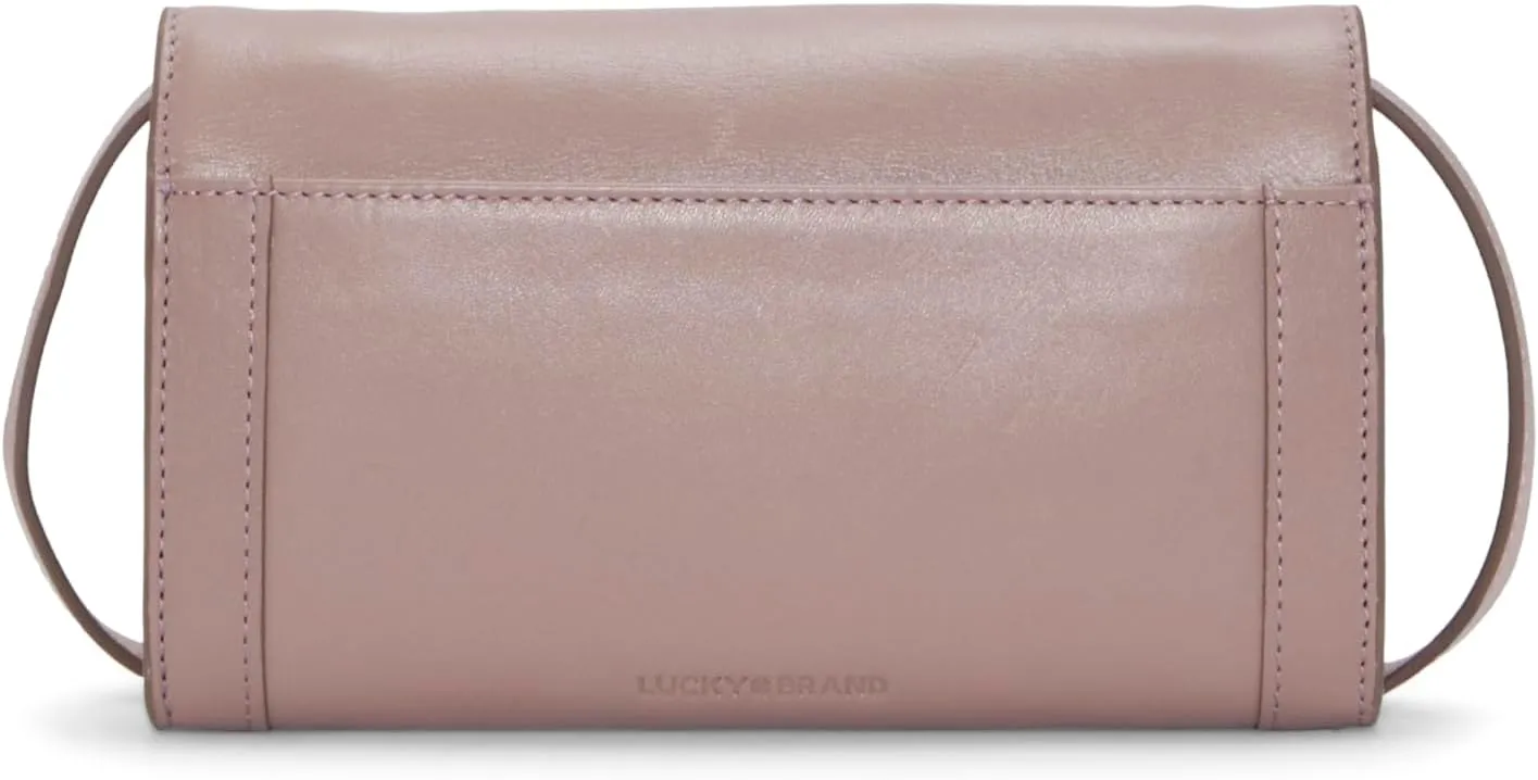 Lucky Brand Love Leather Crossbody Wallet
