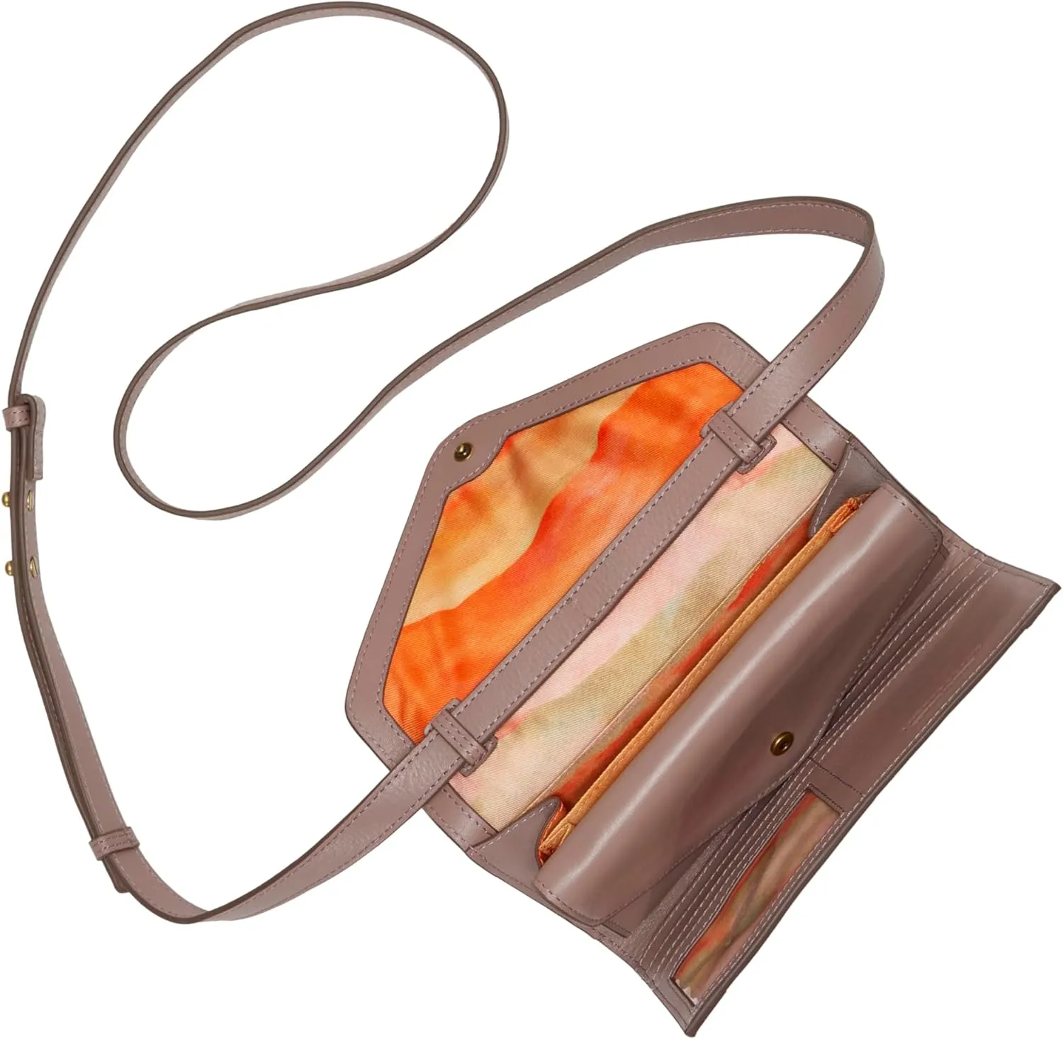 Lucky Brand Love Leather Crossbody Wallet