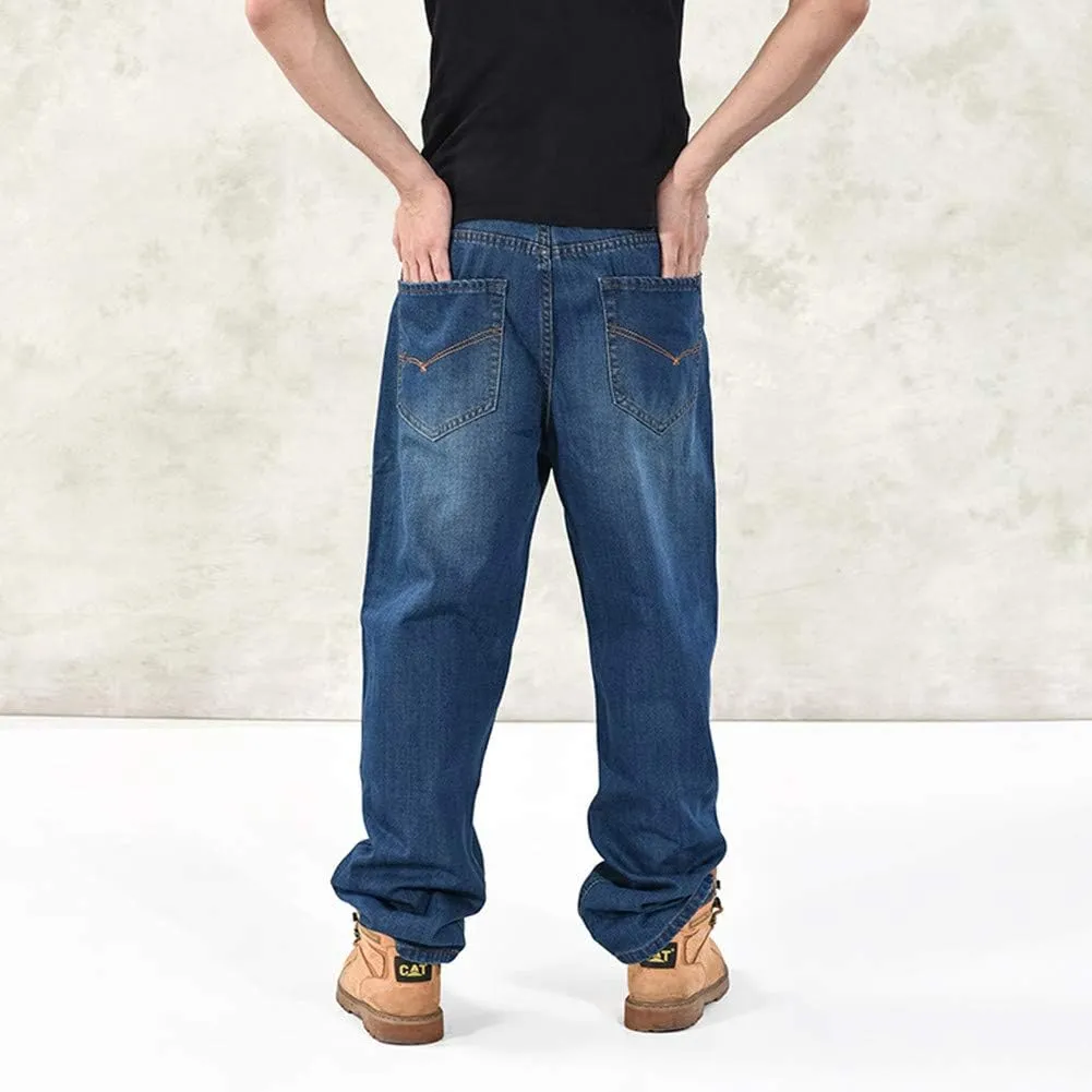 LUOBANIU Men's Baggy Jeans Hip Hop Loose fit 90s Vintage Cargo Fashion Dance Skater Skateboard Pants
