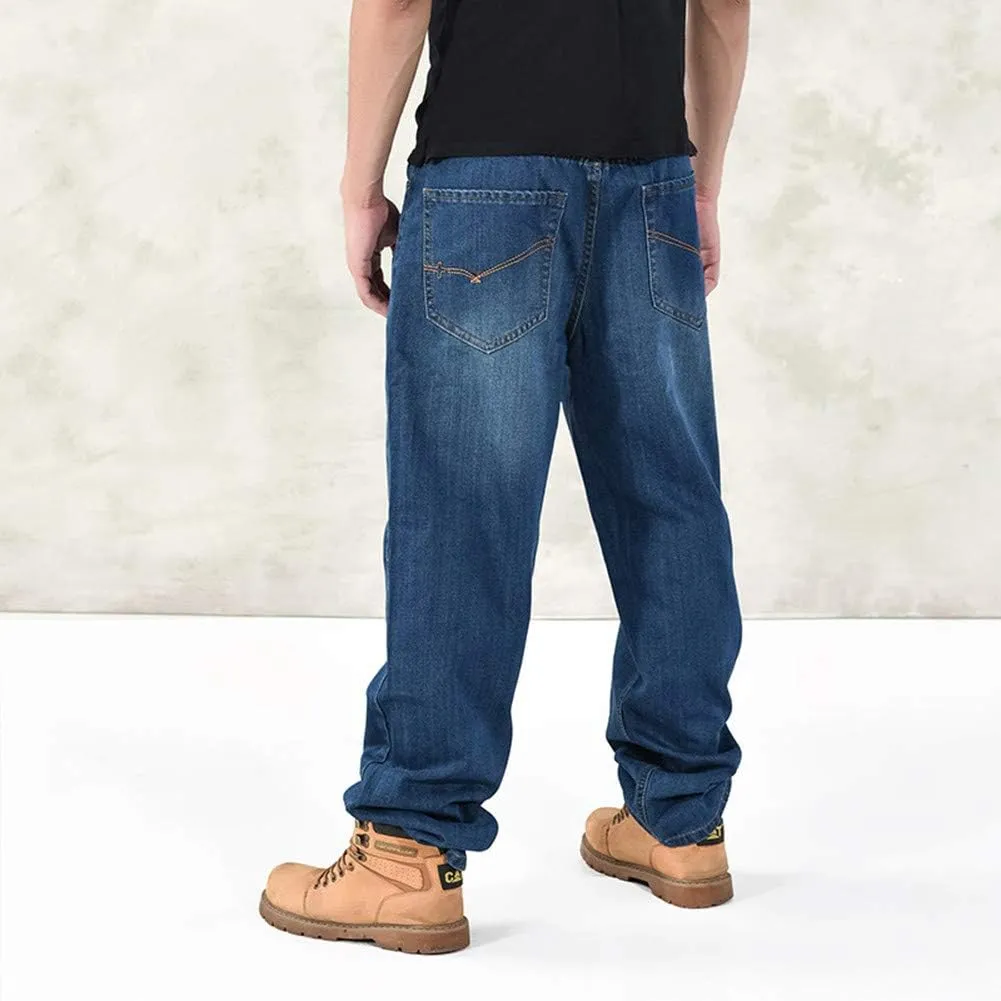 LUOBANIU Men's Baggy Jeans Hip Hop Loose fit 90s Vintage Cargo Fashion Dance Skater Skateboard Pants