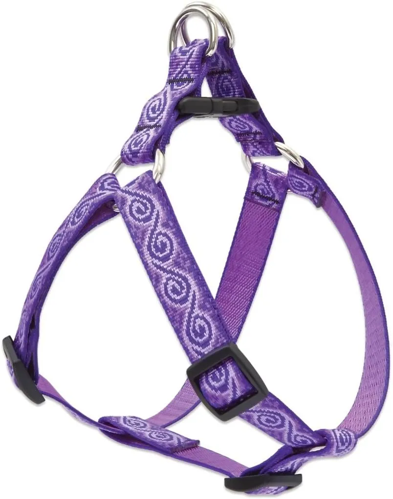 LupinePet Originals 3/4" Jelly Roll 20-30" Step In Harness for Medium Dogs