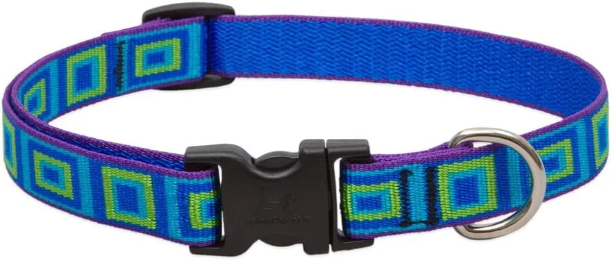 LupinePet Originals 3/4" Sea Glass 9-14" Adjustable Collar for Small Dogs