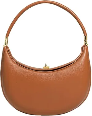 Lushandy PU Leather Crescent Bag and Women's Luna 4-in-1 Shoulder Bag, Half Moon Bag, Hobo Clutch