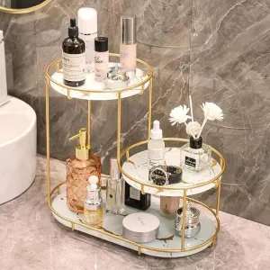 Luxury 3-Layer Cosmetic Tray – Stylish & Functional Organizer