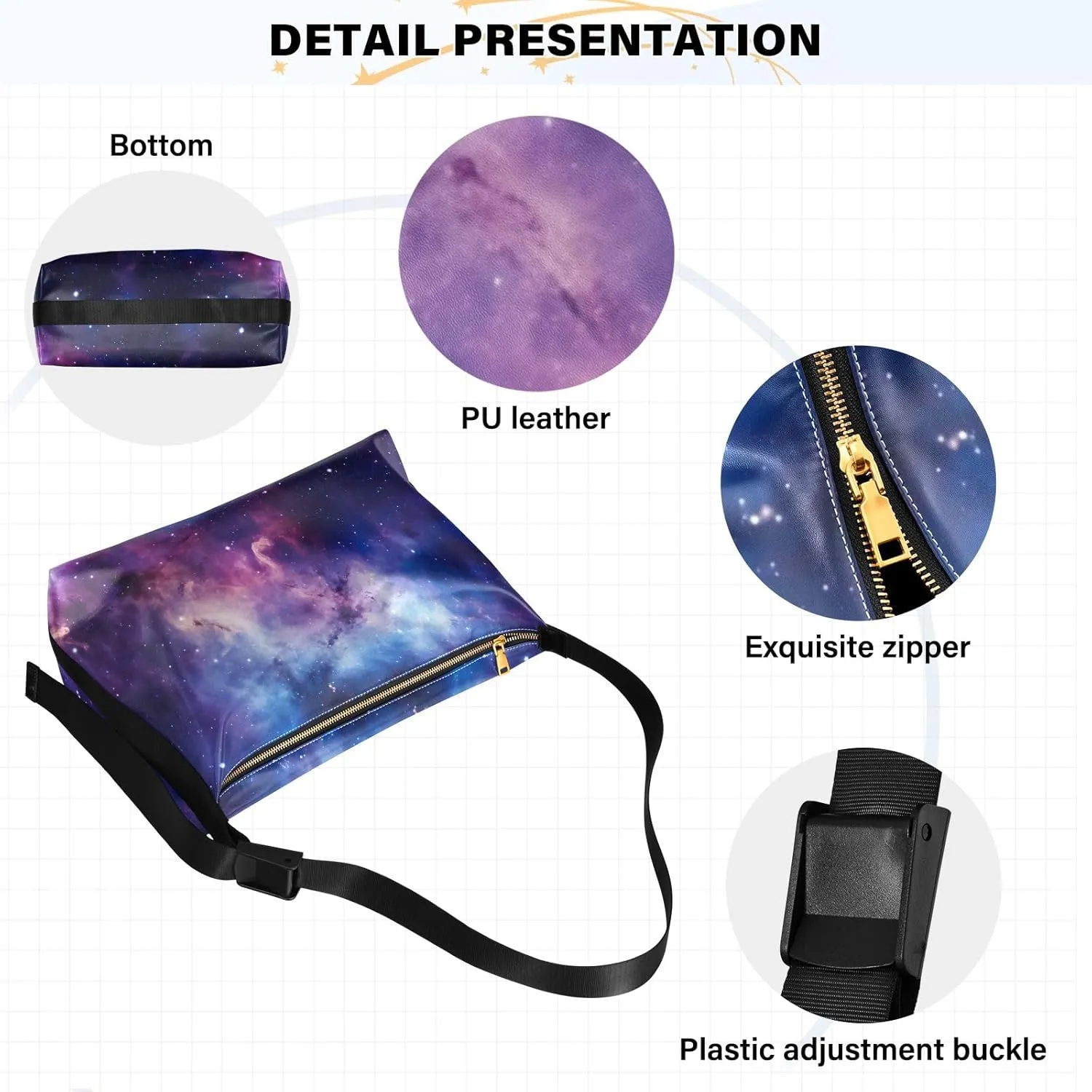Map of the Tower and Palace Soft Leather Bag, Leather Crossbody Bag, Women's Crossbody Hobo Bag