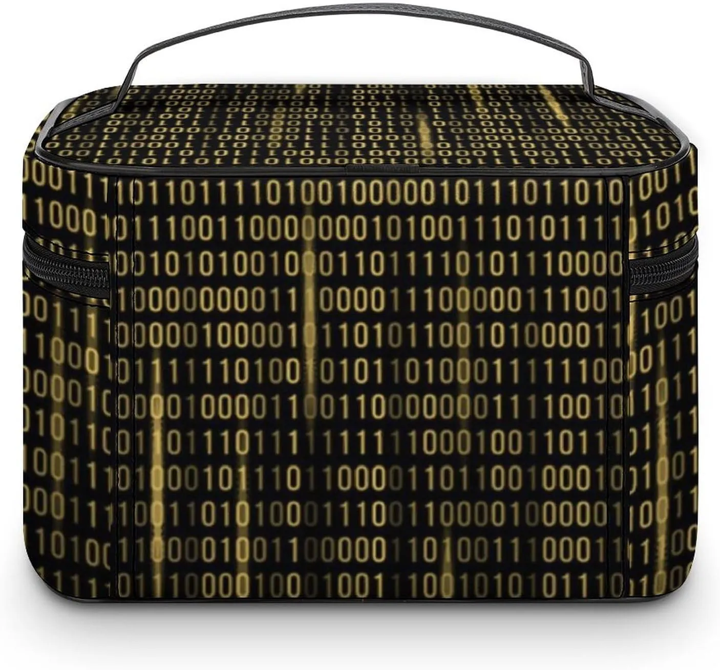 Mathematical Print Cosmetic Bag For Women Travel Make Up Bags Skincare Toiletry Storage Organizer Mens Holiday Waterproof Soft Leather Makeup Box With Handle Compartments