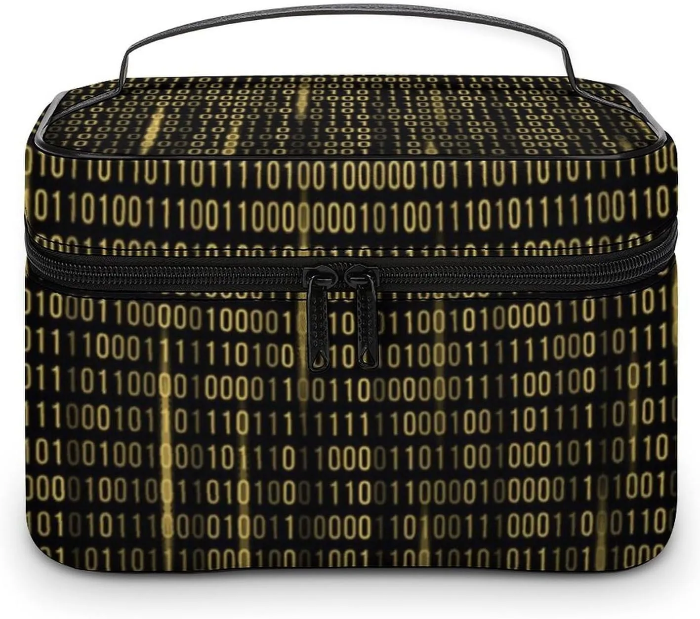 Mathematical Print Cosmetic Bag For Women Travel Make Up Bags Skincare Toiletry Storage Organizer Mens Holiday Waterproof Soft Leather Makeup Box With Handle Compartments