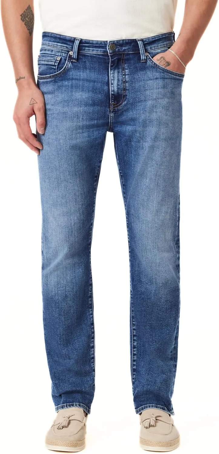 Mavi Men's Zach Regular Rise Straight Leg Jeans, Mid Williamsburg 32x32