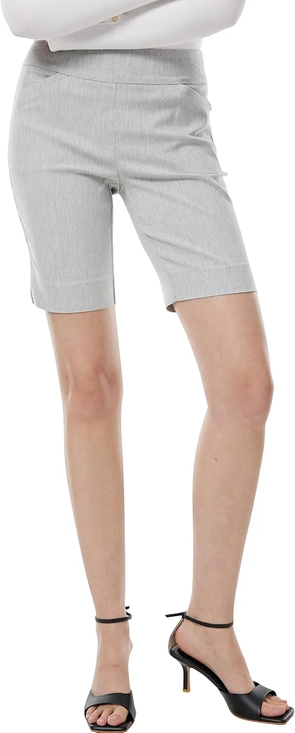 May You Be Women's Pull on Styling 9” Inseam Millennium Bermuda Shorts