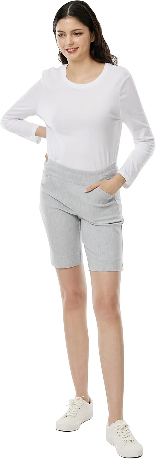 May You Be Women's Pull on Styling 9” Inseam Millennium Bermuda Shorts