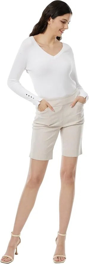 May You Be Women's Pull on Styling 9” Inseam Millennium Bermuda Shorts