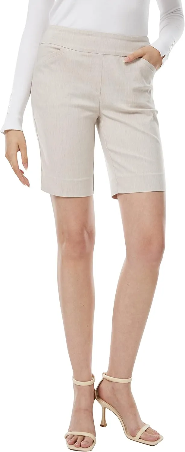 May You Be Women's Pull on Styling 9” Inseam Millennium Bermuda Shorts