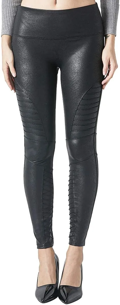 MCEDAR High Elasticity Faux Leather Legging for Women